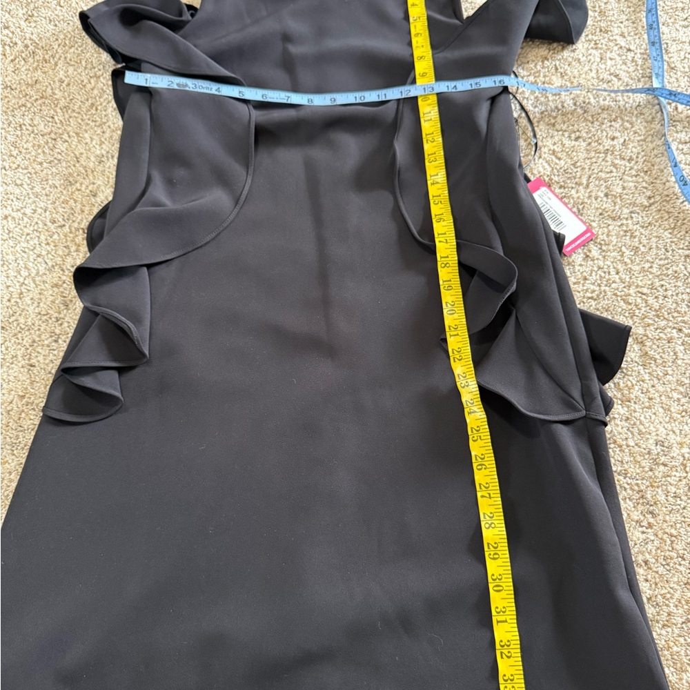 Vince Camuto NWT little black dress with ruffles in size 8 - Picture 11 of 15